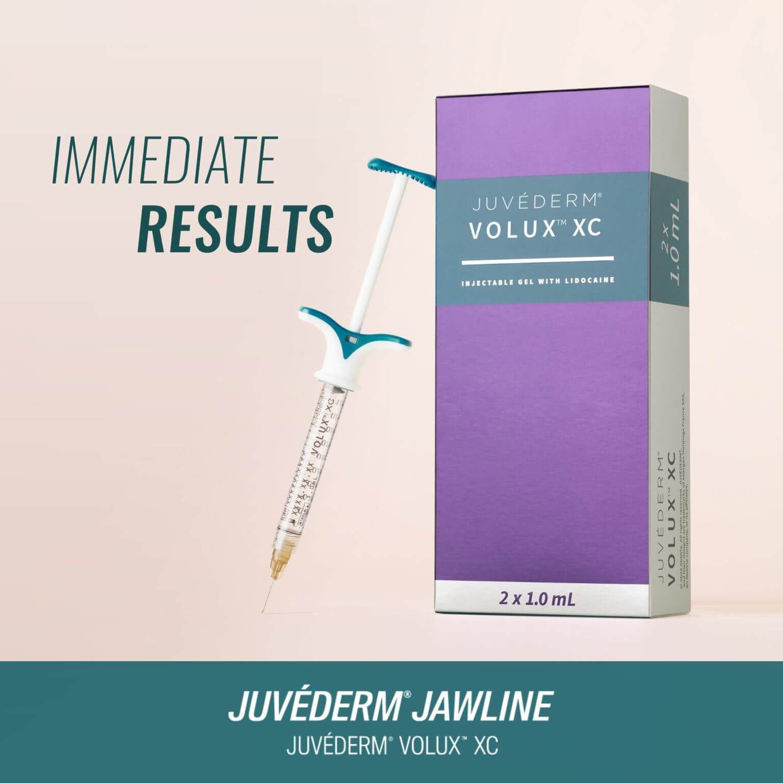 Promotional flier for Juvéderm® Volux XC injectable