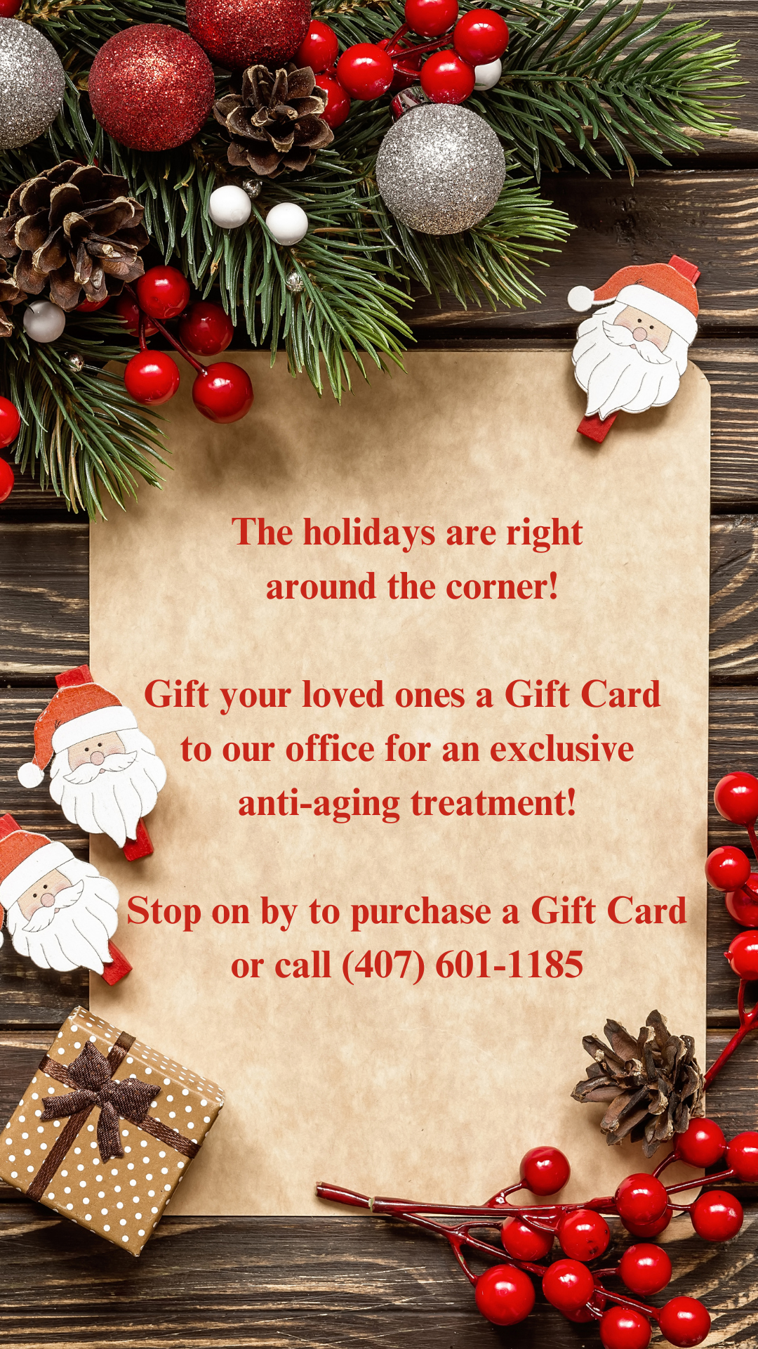 Post by December 1st Christmas Gift Card Flyer