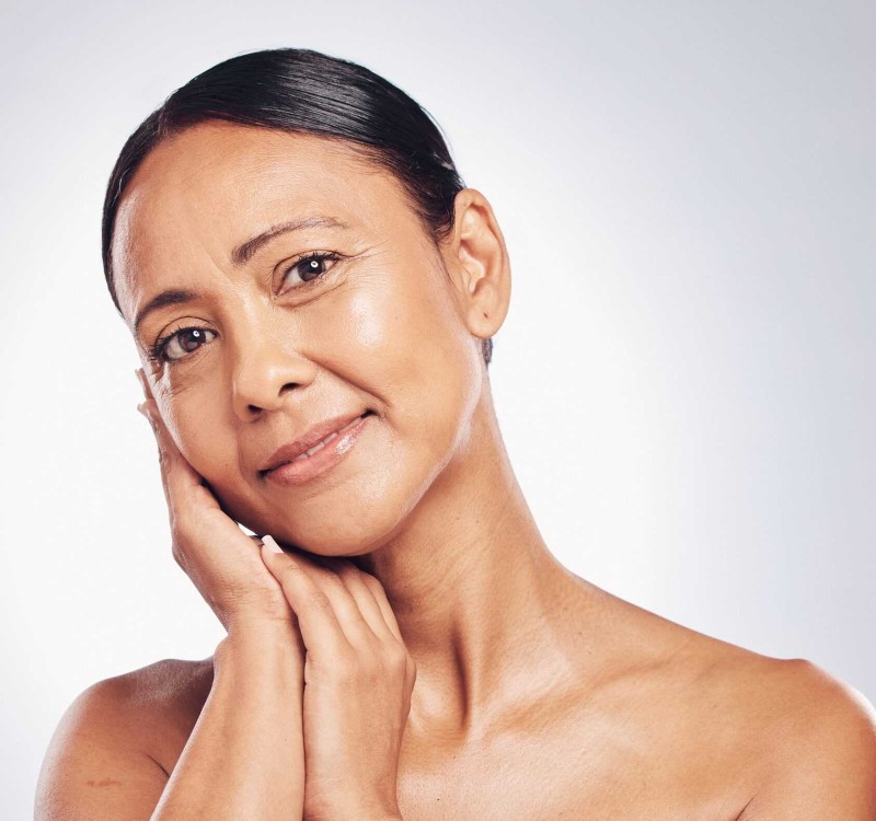 Close-up of youthful skin after Anti-Aging Treatment in Winter Park, FL